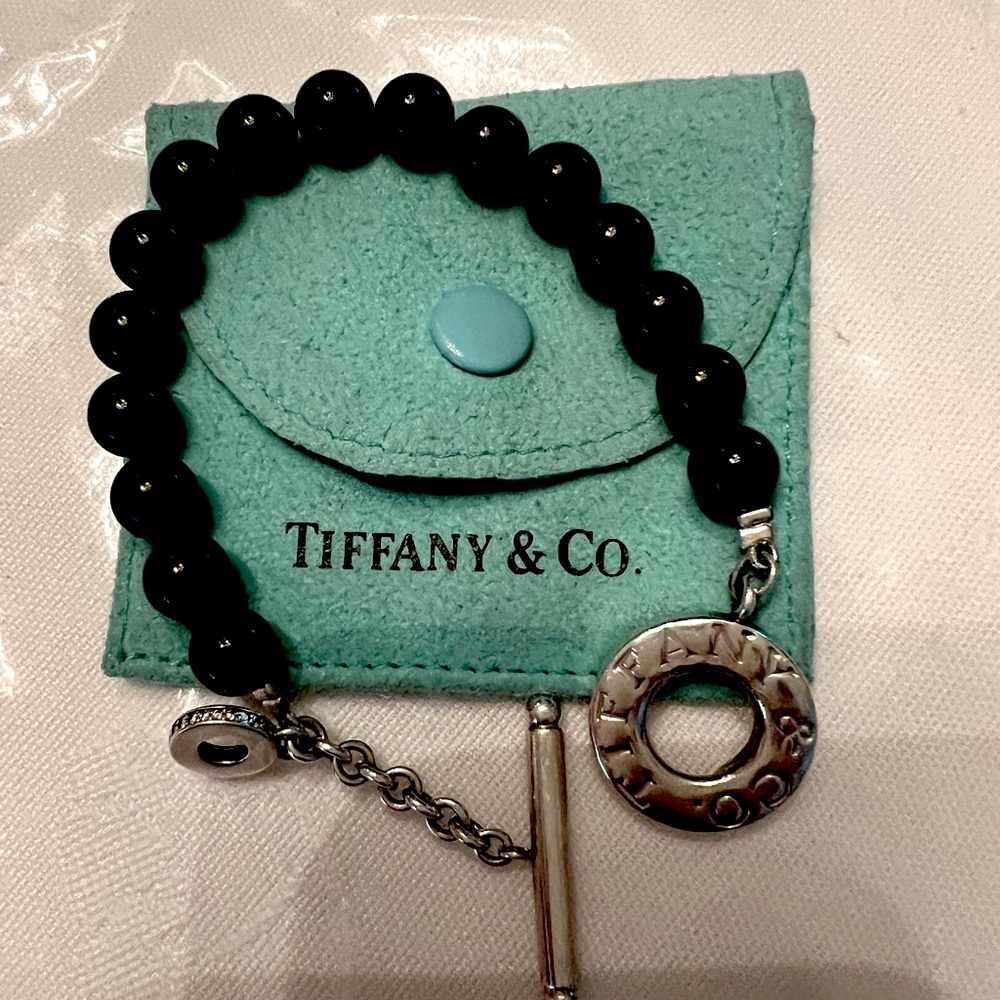 Authentic Tiffany Black Onyx Bracelet